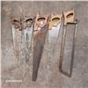 Image 2 : Lot of 5 Vintage Wooden Hand Saws