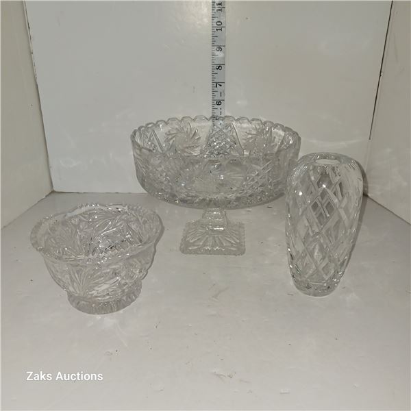 Various Estate Crystal & Glass Items