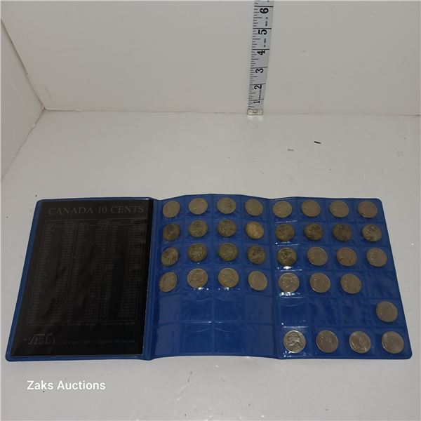 Nickel Book with Old American US Nickels - 1940 - 2005 (mostly 40s-60s)