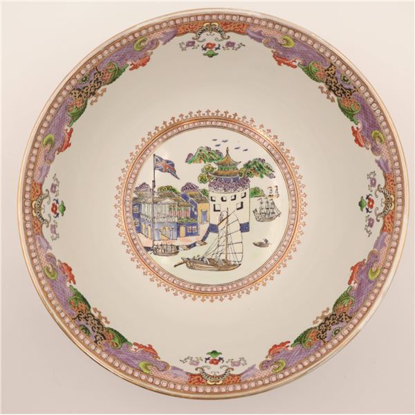 Huge Hong Bowl - Winterthur (Reproduction)