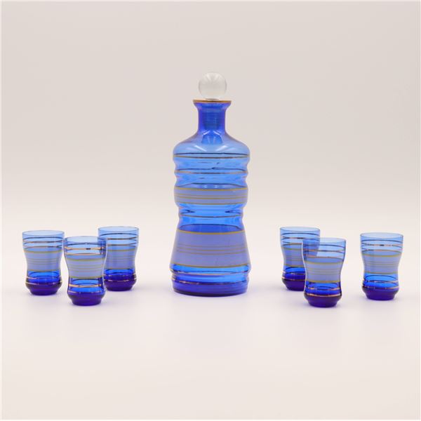 Liquor Set - Blue & Gold