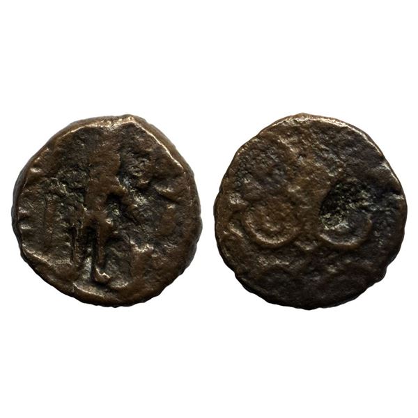 Post-Mauryan, Ujjaini Region, Uninscribed type, Copper Unit, 3.41gms