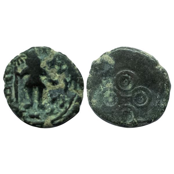 Post-Mauryan, Ujjaini Region, Uninscribed type, Copper Unit, 3.52gms