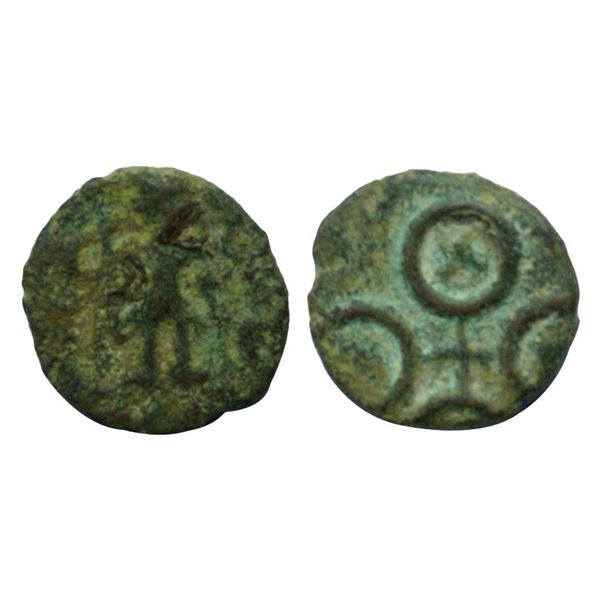 ost-Mauryan, Ujjaini Region, Uninscribed type, Copper Unit, 1.22gms