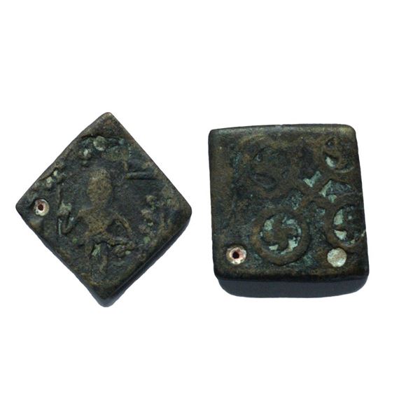 Post-Mauryan, Ujjaini Region, Uninscribed type, Copper Unit, 3.68gms