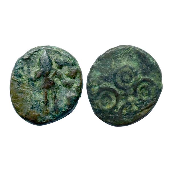 Post Mauryan, Ujjaini Region, Uninscribed, Copper Unit, 3.66gms