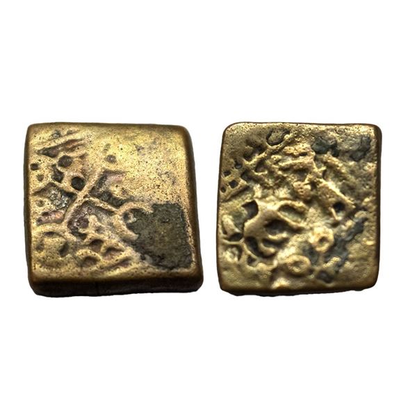 Post-Mauryan, Ujjaini Region, Uninscribed type, Bronze Unit, 4.34gms