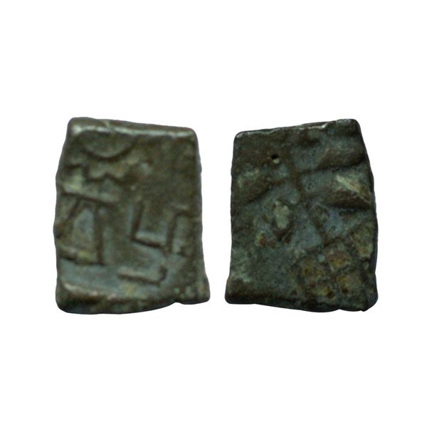 Pre-Satavahana, Vidarbha region (Bhon area), Copper Unit, 1.66gms