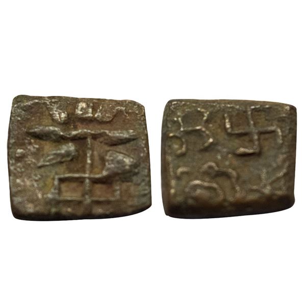Pre-Satavahana, Vidarbha region (Bhon area), Copper Unit, 1.71gms