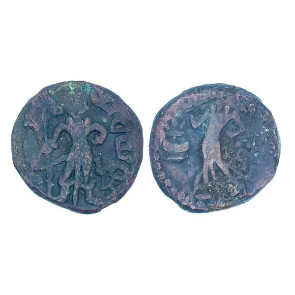 Republican Tribe of Punjab, Yaudheya, Karttikeya-Devasena type, Copper Unit, 10.79gms