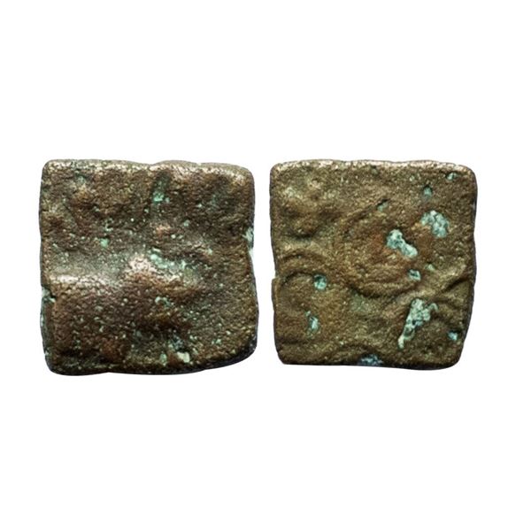 Satavahanas, SiriSadavahana, Vidarbha Region (Pusad area), Copper Unit, 3.10gms