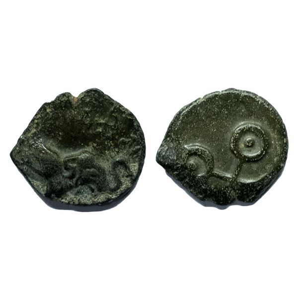 Satavahanas, Sri Satakarni, Tarhala (Vidarbha) Type, Potin, 3. 04gms