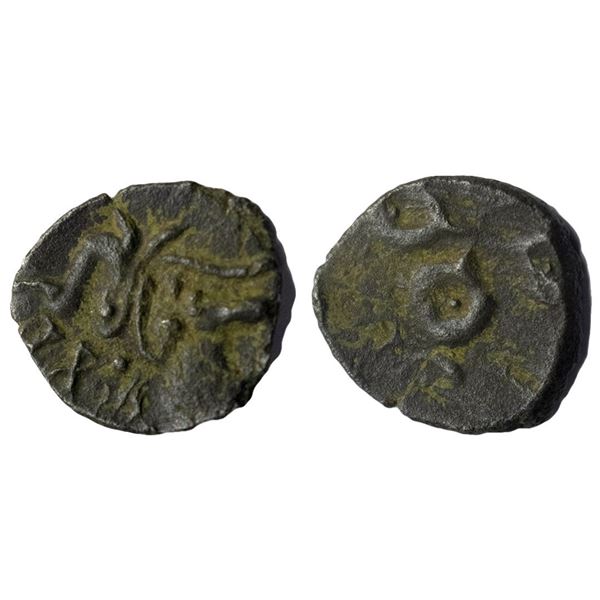 Ancient India,Satavahanas, Sri Pulumavi, Tarhala type, Vidarbha Region, Potin Unit, 1.59gms