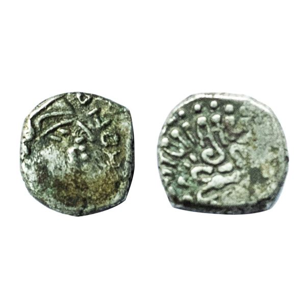 Guptas, Kumaragupta I (AD 414-455), Silver Drachma, GE 110, Garuda type, 1.79gms
