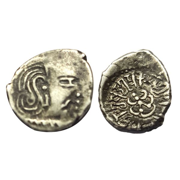 Gupta, Skandagupta (c. 455-480 AD), Garuda type, Silver Drachma, 1.93gms