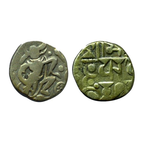 Hindu Medieval, Gurjara Pratihara, Bhoja I (c. 836-850 AD), Silver AdivarahaDramma, 3.95gms