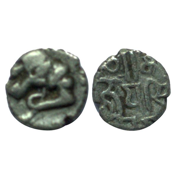 Hindu Medieval, Chalukyas of Gujarat, Siddharaj Jayasimha (c. 11th AD), Silver Jital, 0.40gms
