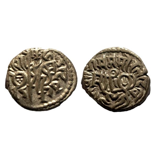 Hindu MedievalChauhans of Ajmer, Chahada Deva (1172-1191 AD), Billon Jital, 3.22gms
