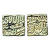 Image 1 : Mughals, Akbar (1556-1605 AD), Silver Square Rupee , Ahmedabad (not visible) Mint, 998AH, 11.21gms