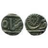 Image 1 : Indore, Silver ½ Rupee, 5.50gms, Malharnagar Mint, in the name of Shah Alam II