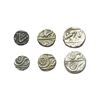 Image 1 : Indore, British Protectorate Issue, A set of Silver ¼, ½ and Rupee (3 coins), Malharanagar Mint