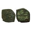 Image 1 : Princely States, Lunawada, Wakhat Singh Ji (1867-1929 AD), square copper coin, paisa, KM 10 , 7.54gm