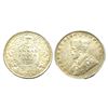 Image 1 : British India, George V, 1917, Silver Two Annas, Calcutta Mint