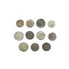 Image 2 : Aurangzeb Silver Mix Rupees Lots (11) Mint ( Akbarnagar , Katak , Multan , Surat , khambayat , Golku