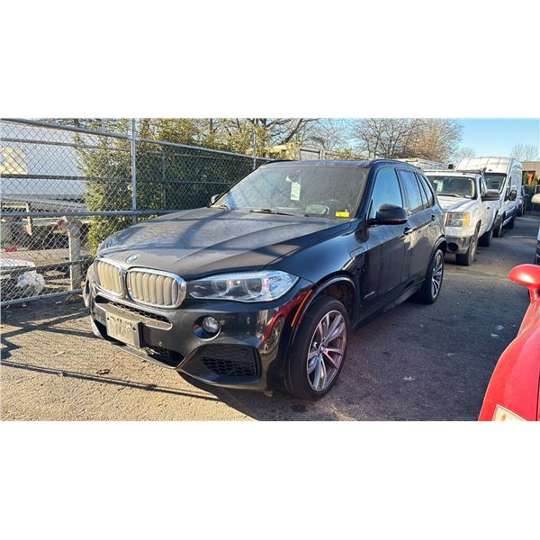 2016 BMW X5 EDRIVE XDRIVE 40E, 4DR SUV, BLACK, VIN 5UXKT0C59G0S78332