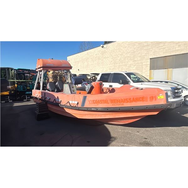 2007 FR FASSMER FRR6.1 RESCUE BOAT, ORANGE, VIN 0625555