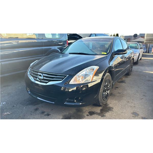 2012 NISSAN ALTIMA XTRONIC CVT, 4DR SEDAN, BLACK, VIN 1N4AL2AP7CC100978