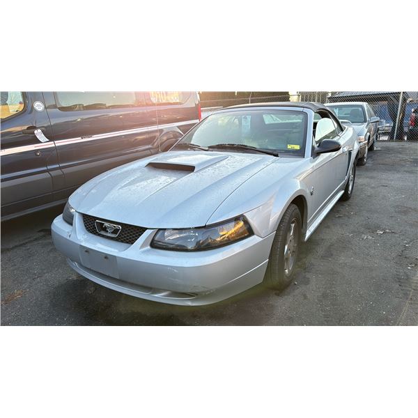 2004 FORD MUSTANG 40TH ANNIVERSARY, 2DR CONVERTIBLE, GREY, VIN 1FAFP44674F181991
