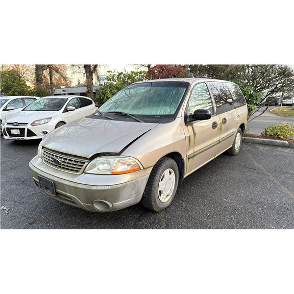 2002 FORD WINDSTAR LX, 4DRSW, GREY, VIN 2FMZA55492BB95610