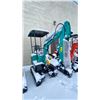 Image 2 : AGT INDUSTRIAL GREEN MH12R GAS POWERED 13.5 HP RUBBER TRACK MINI EXCAVATOR WITH ATTACHED DIGGING