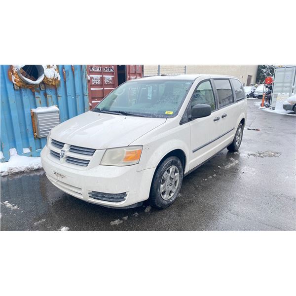 2008 DODGE GRAND CARAVAN SE, 4DR 6 PASS VAN, WHITE, VIN 1D8HN44H98B117833