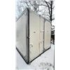 Image 2 : WHITE METAL FRAMED INDUSTRIAL STORAGE CUBE WITH FIBREGLASS WALLS - APPROX. 106"W X 100"D