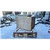 Image 1 : 26.5" W X 27"D X 37"H INDUSTRIAL COMBINATION SAFE *OPEN/NO COMBINATION* & A 48"W X 47"D X 14.5"H