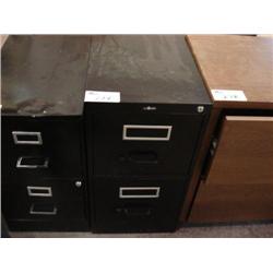 Black 2-drawer Filing Cabinet