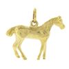 Image 3 : Vintage 14K Yellow Gold Detailed Polished 3D Horse Collectible Charm Pendant