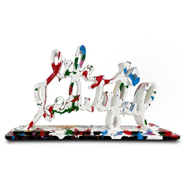 Life is Beautiful (White) by Mr. Brainwash