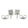 Image 2 : Antique Platinum .78 ctw Old European Diamond 4 Prong Basket Classic Stud Earrin