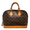 Image 1 : Louis Vuitton Brown Monogram Canvas Alma PM Satchel Bag