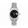 Image 2 : Rolex Ladies Stainless Steel Black Index Dial Stainless Steel Bezel Jubilee Band