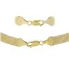 Image 6 : 14k Gold 9.1mm 17" Textured & Polished Fancy Flat Link w/ Beaded Edges Necklace