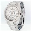 Image 3 : Rolex Mens Stainless Steel White Dial Sky Dweller 42MM With Rolex Box And Papers