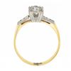 Image 8 : Antique Edwardian 14k TT Gold 0.43 ctw European Diamond w/ Accents Engagement Ri