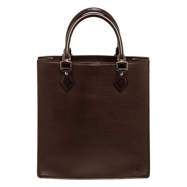 Louis Vuitton Brown Epi Leather Sac Plat PM Tote Bag
