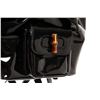 Image 7 : Gucci Black Patent Leather Bamboo Backpack