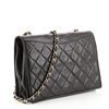 Image 1 : Chanel Vintage Black Quilted Lambskin Leather CC Full Medium Flap Bag