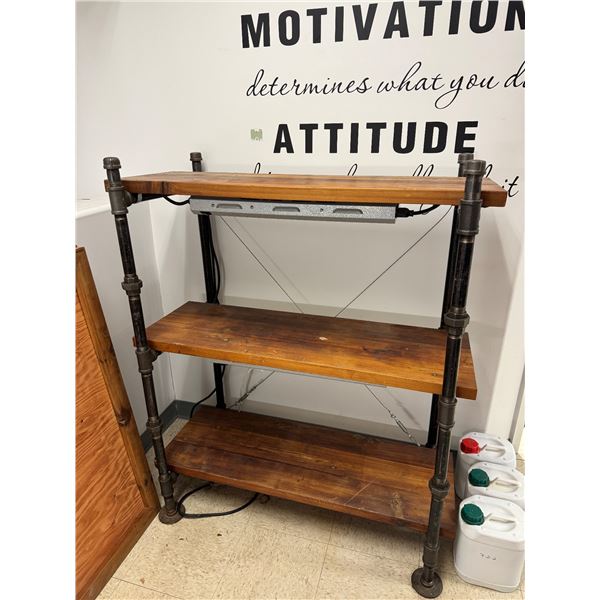 Rustic shelf 42" x 19 1/2" x 50" tall